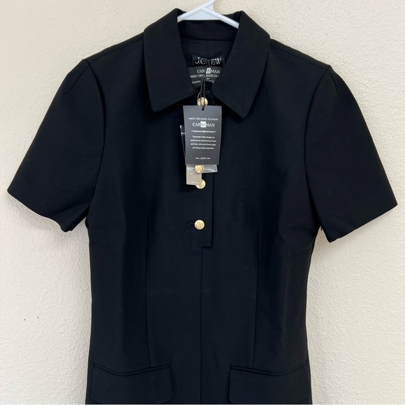 J. Crew Parc Dress Four Season Stretch Fabric in Black Size 6 NWT Mini - Picture 8 of 11